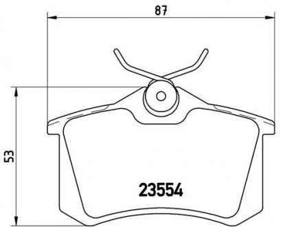 Комплект гальмівних колодок з 4 шт. дисків BREMBO P68024