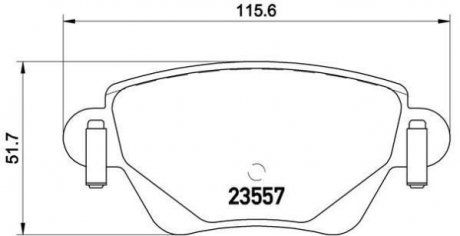 Гальмівні колодки дискові BREMBO P68 028