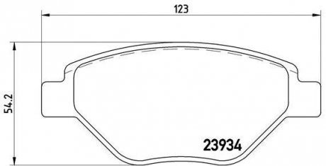 Гальмівні колодки дискові BREMBO P68 031