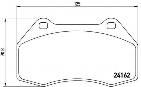 Гальмівні колодки дискові BREMBO P68 036