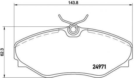 Гальмівні колодки дискові BREMBO P68 055