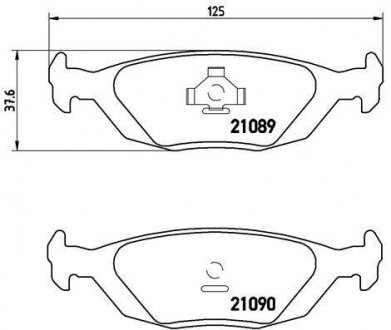 Гальмівні колодки дискові BREMBO P71 003