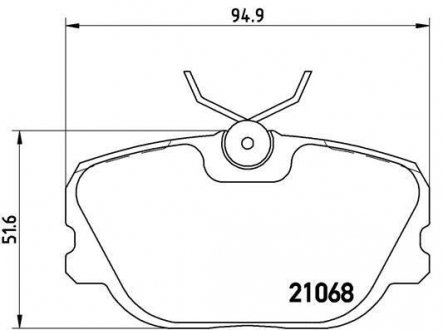 Гальмівні колодки дискові BREMBO P71 004