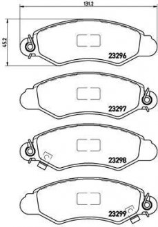 Гальмівні колодки дискові BREMBO P78 012