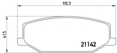 Гальмівні колодки дискові BREMBO P79 001