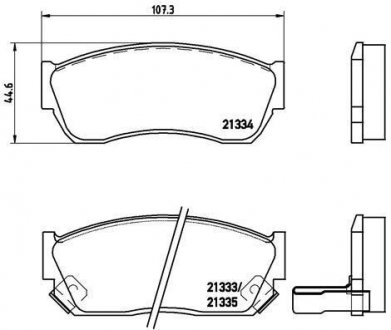 Гальмівні колодки дискові BREMBO P79 005