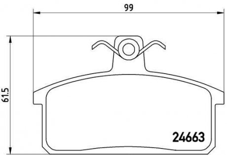 Гальмівні колодки дискові BREMBO P79 007 (фото 1)