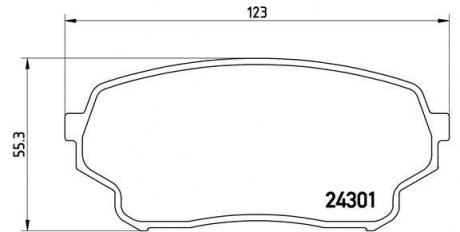 Гальмівні колодки дискові BREMBO P79 019 (фото 1)