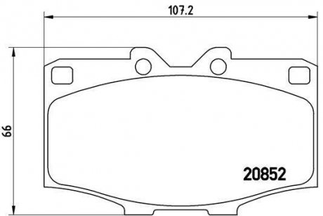 Гальмівні колодки дискові BREMBO P83 006