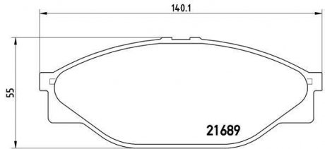 Гальмівні колодки дискові BREMBO P83 023