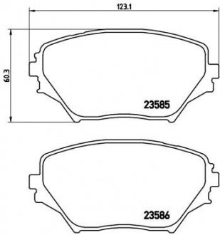 Гальмівні колодки дискові BREMBO P83 055