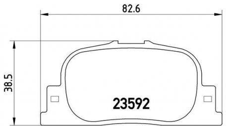 Гальмівні колодки дискові BREMBO P83 063 (фото 1)