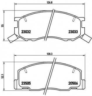 Гальмівні колодки дискові BREMBO P83 093