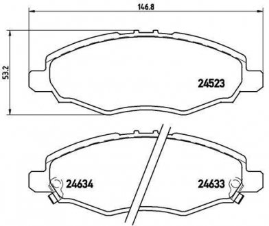 Гальмівні колодки дискові BREMBO P83 094