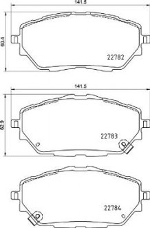 Комплект гальмівних колодок з 4 шт. дисків BREMBO P83171 (фото 1)