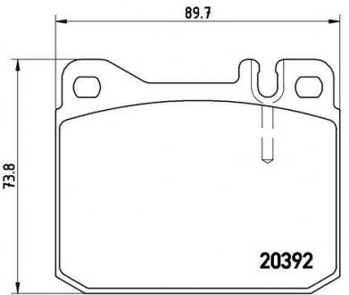 Гальмівні колодки дискові BREMBO P85 007