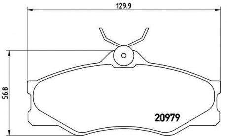 Гальмівні колодки дискові BREMBO P85 008