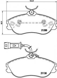 Гальмівні колодки дискові BREMBO P85 018