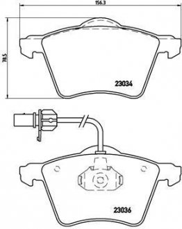 Гальмівні колодки дискові BREMBO P85 052