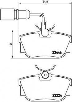 Гальмівні колодки дискові BREMBO P85 059