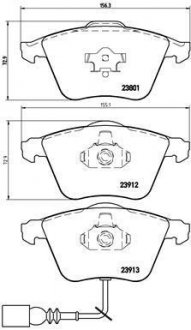 Гальмівні колодки дискові BREMBO P85 079