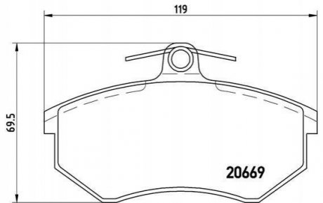 Гальмівні колодки дискові BREMBO P85 092