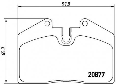 Гальмівні колодки дискові BREMBO P85 094