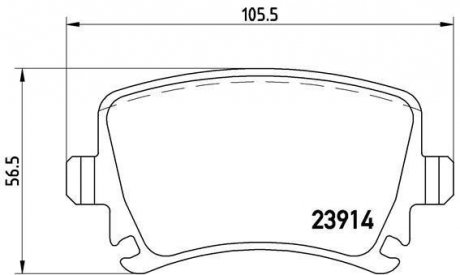 Гальмівні колодки дискові BREMBO P85 095