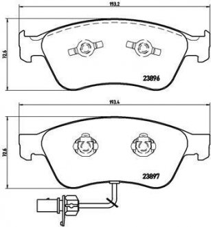 Гальмівні колодки дискові BREMBO P85 102