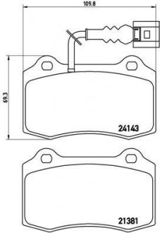 Гальмівні колодки дискові BREMBO P85 104 (фото 1)