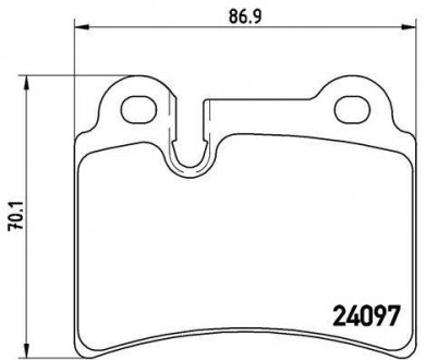 Гальмівні колодки дискові BREMBO P85 111