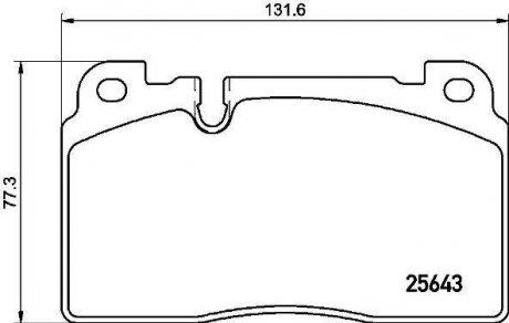 Гальмівні колодки дискові BREMBO P85 133