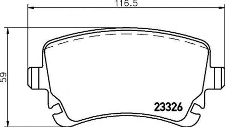 Гальмівні колодки дискові BREMBO P85 143