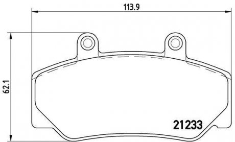 Гальмівні колодки дискові BREMBO P86 006