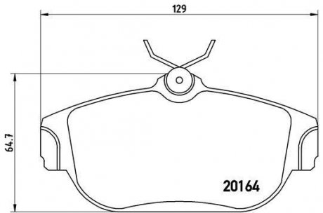 Гальмівні колодки дискові BREMBO P86 007