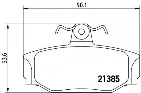 Гальмівні колодки дискові BREMBO P86 009