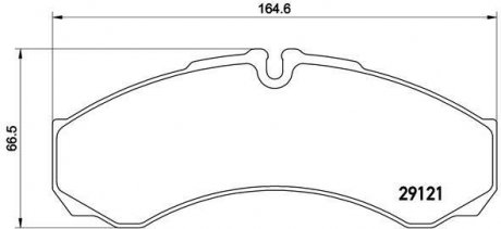 Гальмівні колодки дискові BREMBO PA6 017