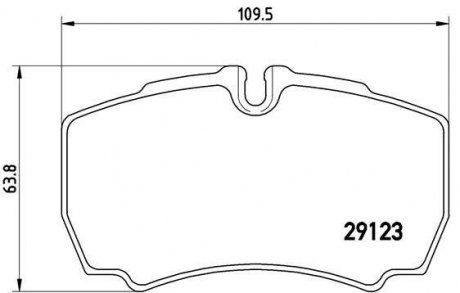 Гальмівні колодки дискові BREMBO PA6 023