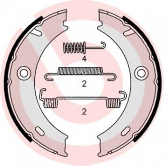 Гальмівні колодки барабанні BREMBO S50 512