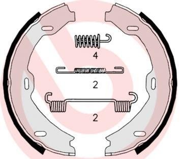 Гальмівні колодки барабанні BREMBO S50 518