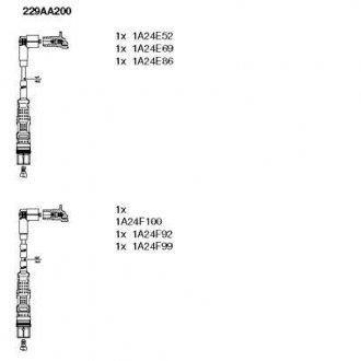 Комплект проводів високої напруги BREMI 229AA200