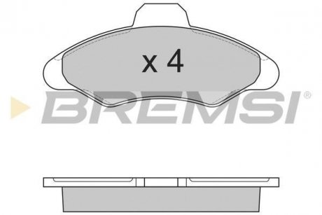 Гальмівні колодки перед. Ford Escort/Fiesta 90-02 BREMSI BP2462