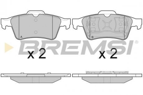 Гальмівні колодки зад. Connect 02-13 BREMSI BP2980