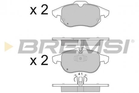 Гальмівні колодки перед. Vectra C 02- BREMSI BP3014