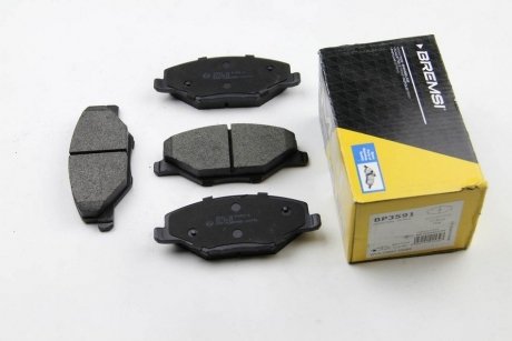 Гальмівні колодки перед. Skoda Fabia II-III 11- /VW Polo 10- (TRW) BREMSI BP3591