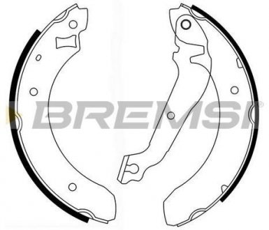 Гальмівні колодки зад. Ford Siera 82-93 (TRW) BREMSI GF0215