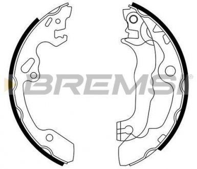Гальмівні колодки зад. Focus 98- (203x38)(барабан) BREMSI GF0238