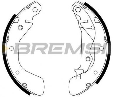 Гальмівні колодки зад. Chevrolet Aveo,Kalos 03-/Daewoo Kalos 02- BREMSI GF0633 (фото 1)