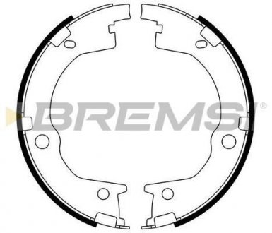 Колодки ручного гальма Hyundai Santa FE I,II 06-12/Kia Sorento 06- BREMSI GF0803