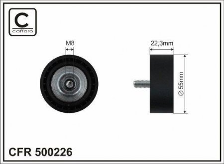 Ролик поліклинового ременя MINI (R56) CAFFARO 500226